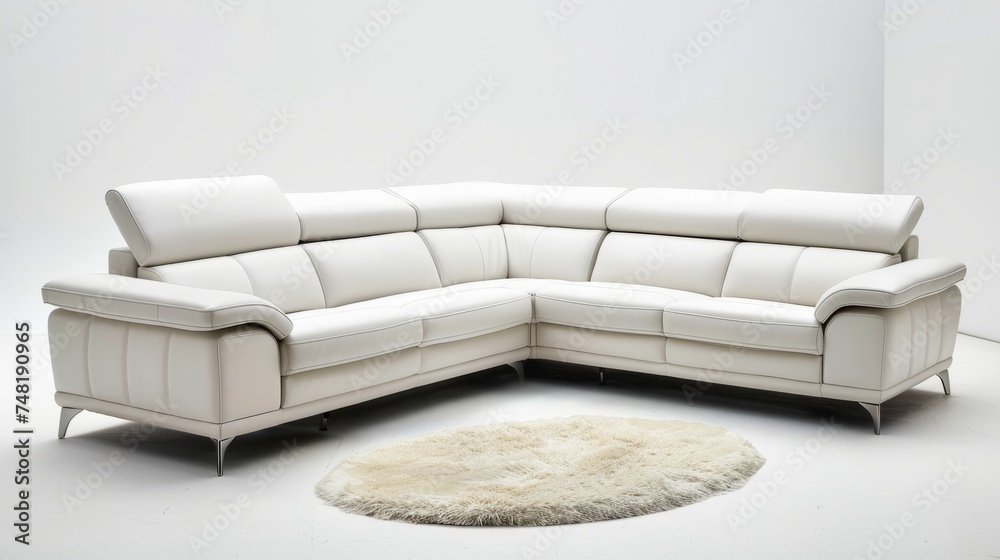 Elegant Corner Sofa in Decor
