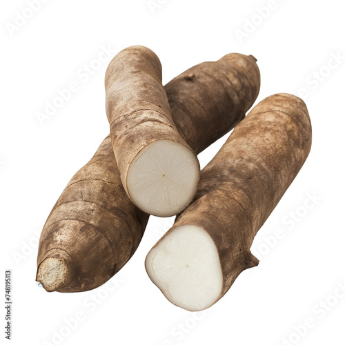 cassava on a transparent background photo