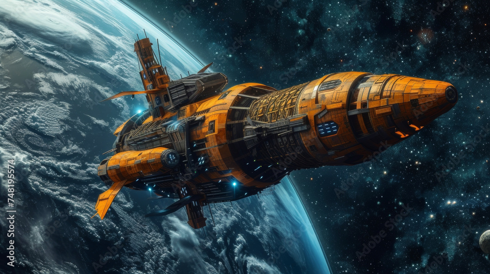 Background In a technologically advanced universe this explorer sets out to discover new worlds using a spacecraft powered by steam engine technology. Background In a technologically advanced universe this explorer sets out to discover new worlds using a spacecraft powered by steam engine technology.