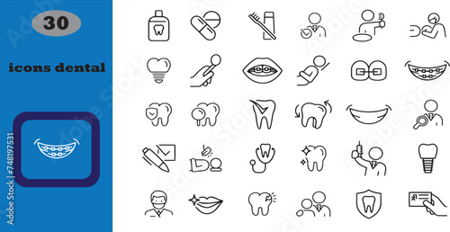 Dentistry Vector Icon Set