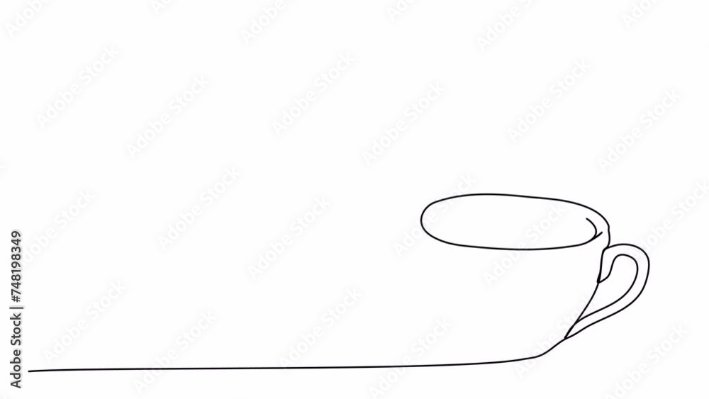 Hand drawn animation of a cup of tea, video clip with alpha channel. Hand drawn animation of a cup of tea, video clip with alpha channel.