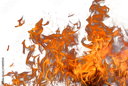 Wild fiery eruption, chaos amidst the blaze, Generative AI
