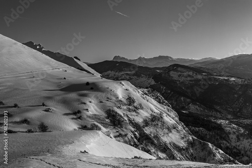 Winter sunset in Appennini mountain, Italy.
Monte Girella. photo