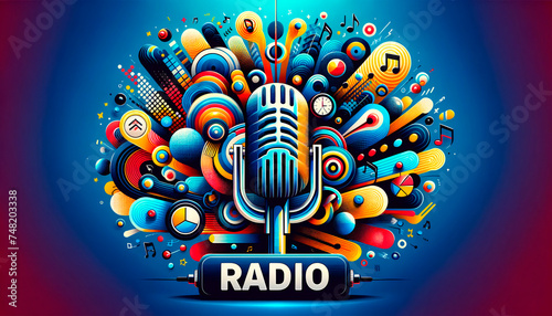 Banner for for a radio station photo