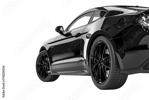 sports car isolated on transparent background. Generative ai