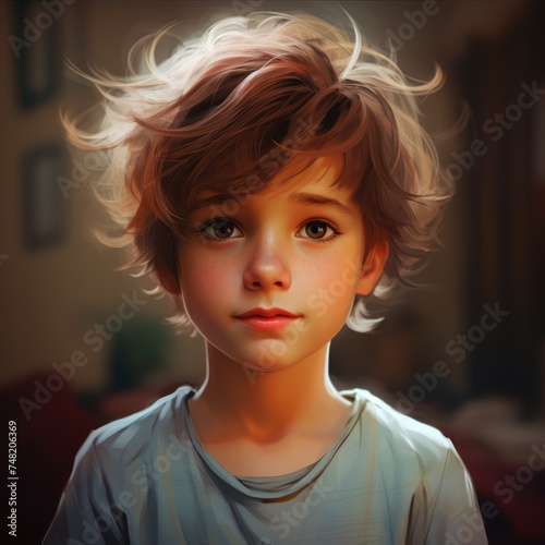 a cute boy © vectorstory