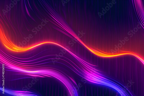 Abstract neon metaverse gradient background