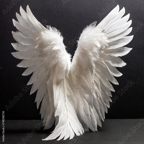 white angel wings