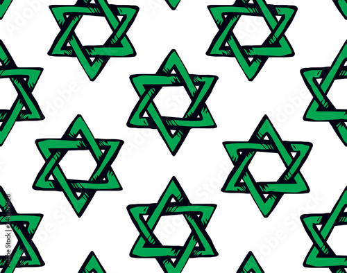 Jewish holiday symbol. Vector drawing
