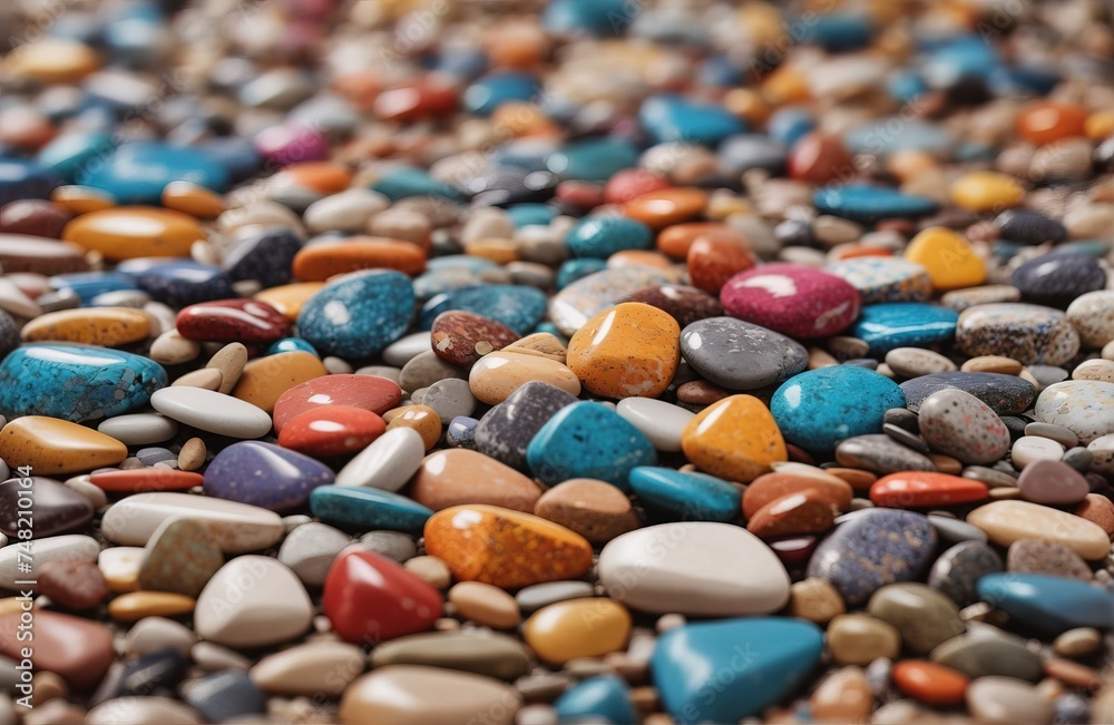 Colorful pebble seamless pattern stones background Colorful pebble seamless pattern stones background