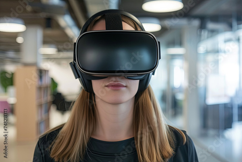Virtual reality within an office setting