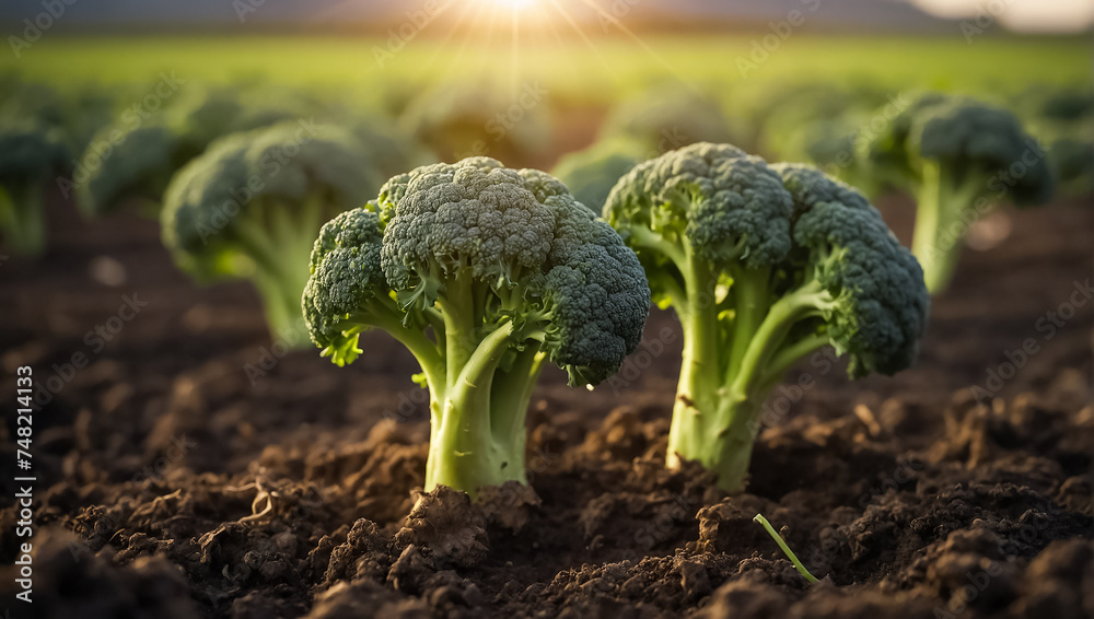 custom made wallpaper toronto digitalripe broccoli in the garden outdoors