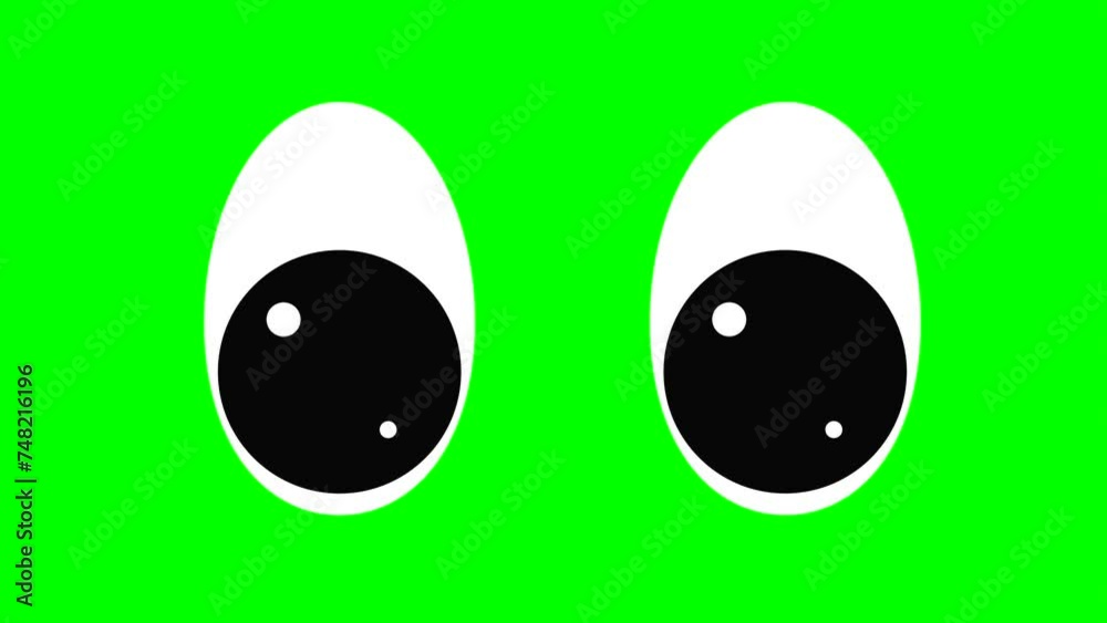 Cartoon simple blinking looking angry eyes on green screen insert, chroma key green screen graphics motion weather icon.. Super high resolution. Cartoon simple blinking looking angry eyes on green screen insert, chroma key green screen graphics motion weather icon.. Super high resolution.