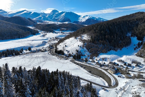 Site de Payolle, Campan, Hautes-Pyrénées avec drone photo