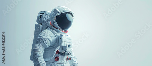 astronaut in a spacesuit in space
