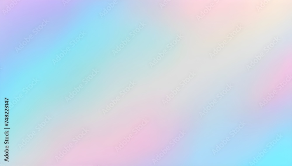 pastel blue tones cute holographic gradient background design, grainy plain textured