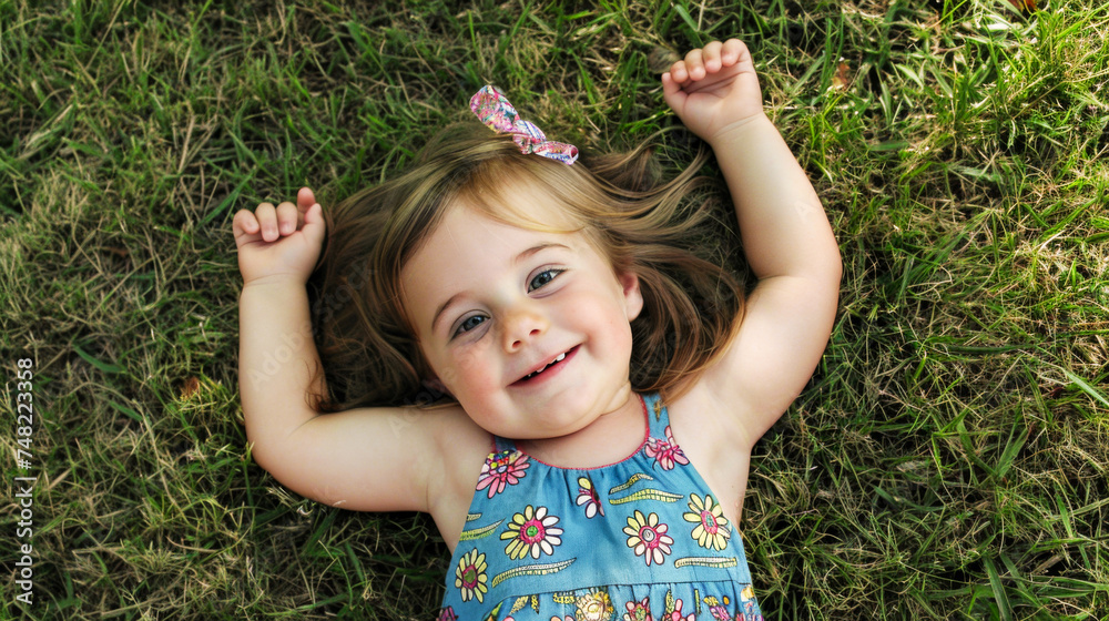 Little girl's joyful day out Little girl's joyful day out
