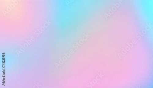 pastel blue tones cute holographic gradient background design, grainy plain textured