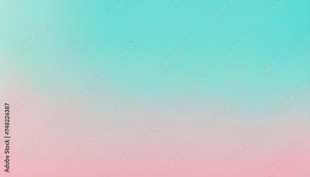 pastel turquoise and pink tones cute gradient background design, grainy plain textured