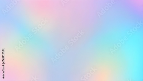 pastel blue tones cute holographic gradient background design, grainy plain textured