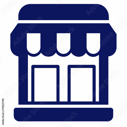Shopping store logo. Online Shop Logo Design. Marketplace vector icon. online sme shop or store symbol in black color. small business outlet sign for apps and web ui design. Vector illustration