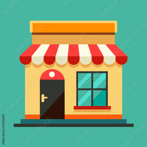 Shopping store logo. Online Shop Logo Design. Marketplace vector icon. online sme shop or store symbol in black color. small business outlet sign for apps and web ui design. Vector illustration