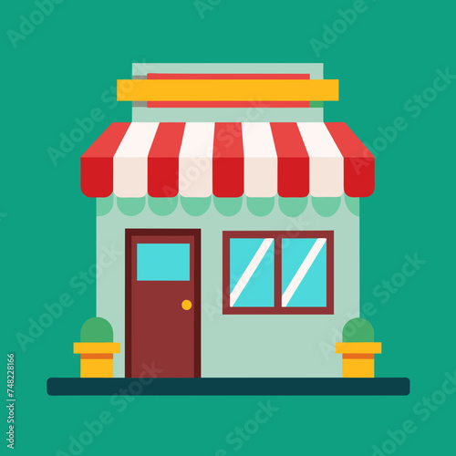 Shopping store logo. Online Shop Logo Design. Marketplace vector icon. online sme shop or store symbol in black color. small business outlet sign for apps and web ui design. Vector illustration