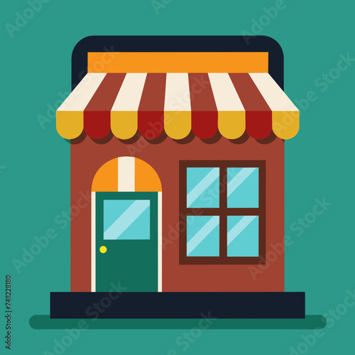 Shopping store logo. Online Shop Logo Design. Marketplace vector icon. online sme shop or store symbol in black color. small business outlet sign for apps and web ui design. Vector illustration