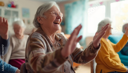 Golden Age Activities: Heartwarming Scenes of Elderly Enjoyment
 photo