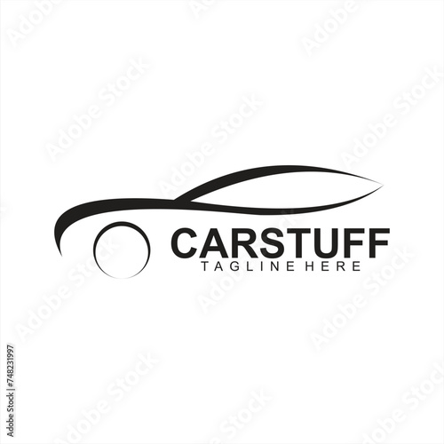 Gradient car service modern logo template