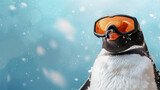 Penguin Wearing Ski Goggles