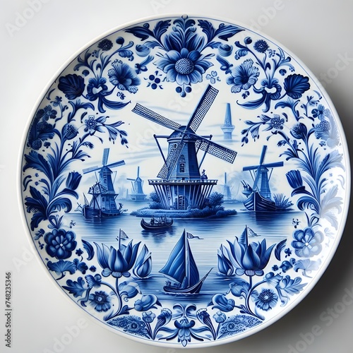 Dutch Delftware Plate photo