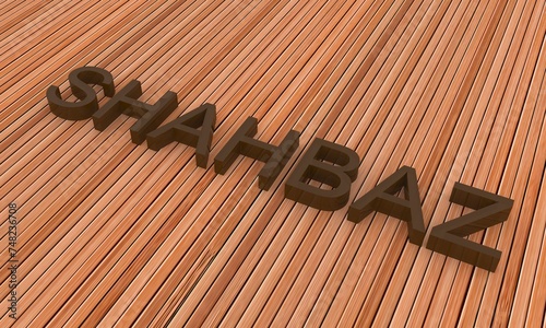 3d name for Shahbaz, wooden wallpaper, background, desktop back cover photo