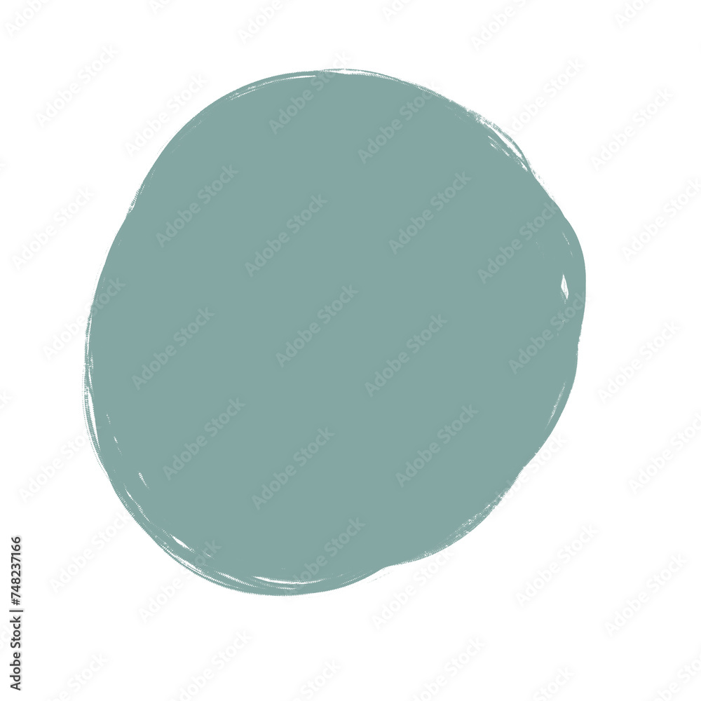 Icône ronde bleue minimaliste  - obrazy, fototapety, plakaty 