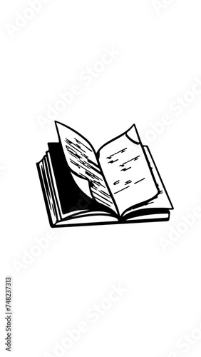 libro abierto vector icono 