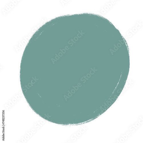 Icône ronde bleue minimaliste 