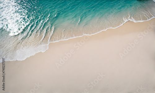 White Sandy Beach and azure sea
