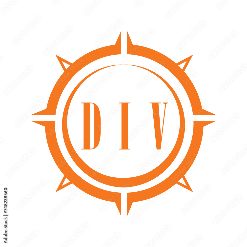 DIV letter design. DIV letter technology logo design on white background. DIV Monogram logo design for entrepreneur and business.