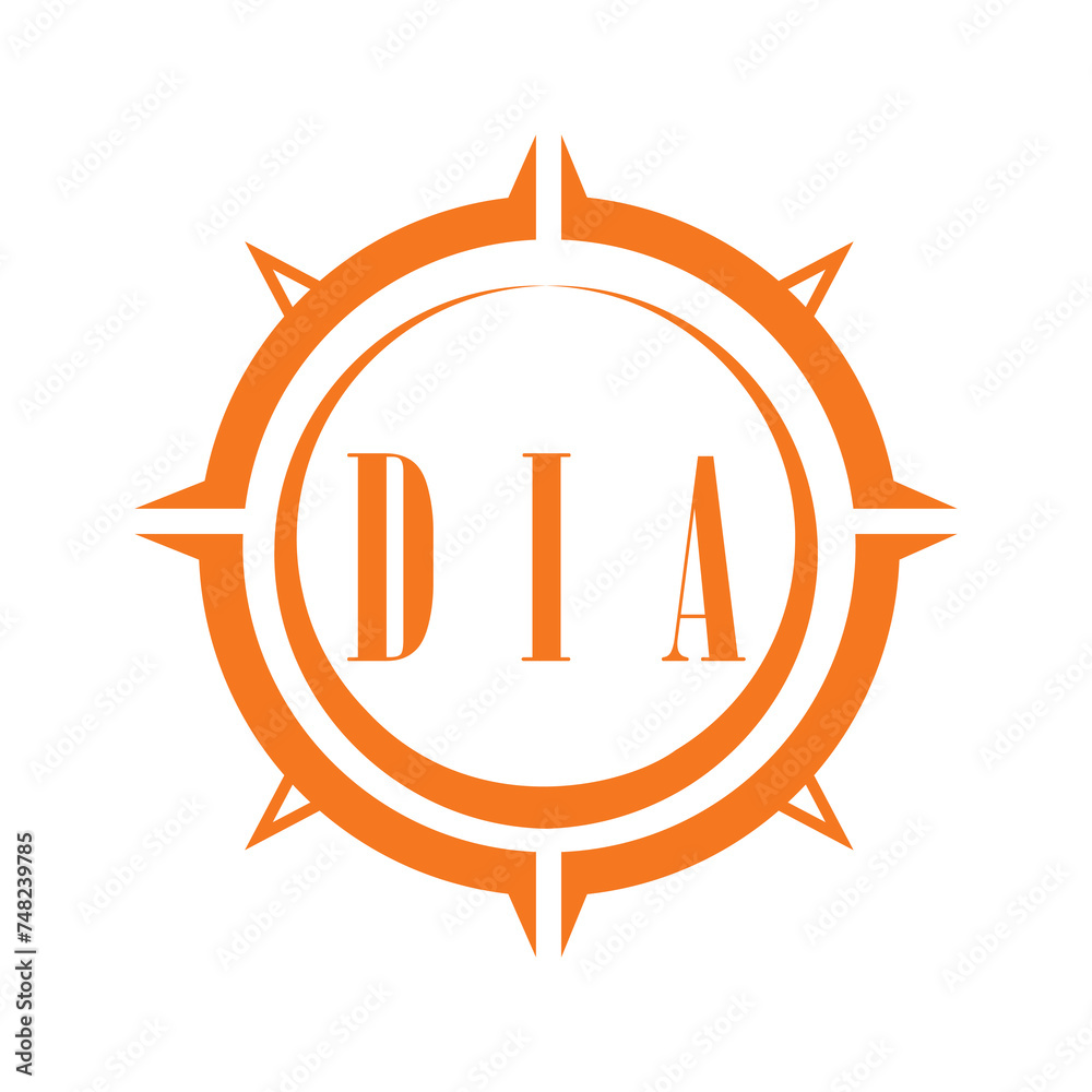 DIA letter design. DIA letter technology logo design on white background. DIA Monogram logo design for entrepreneur and business.