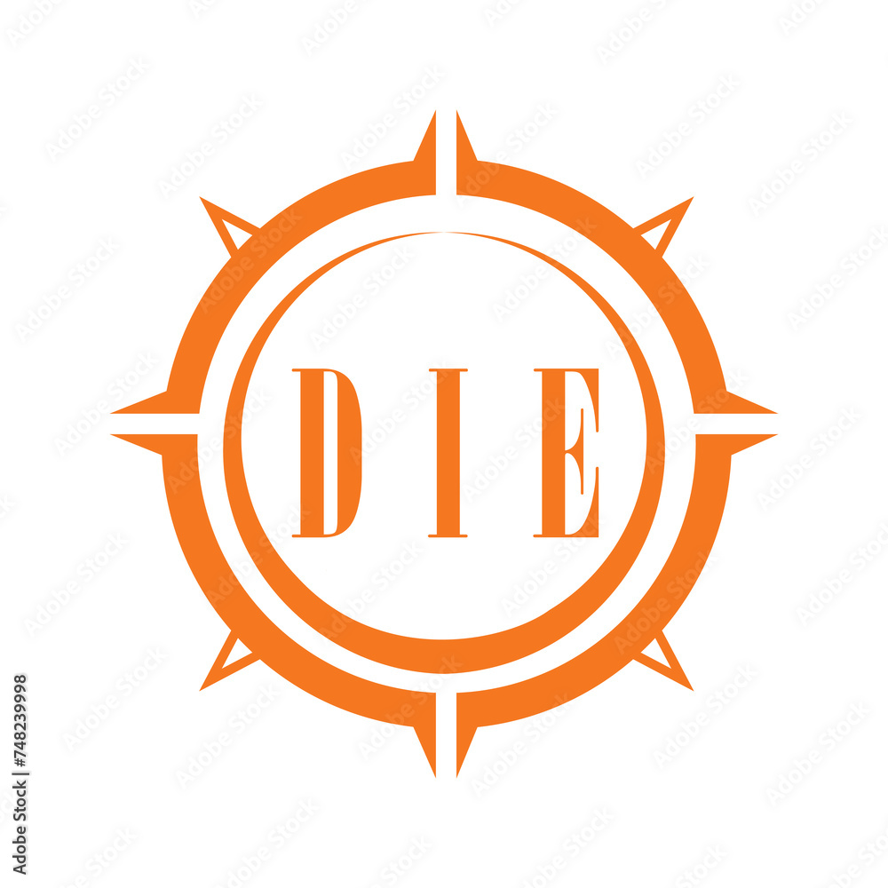 DIE letter design. DIE letter technology logo design on white background. DIE Monogram logo design for entrepreneur and business.