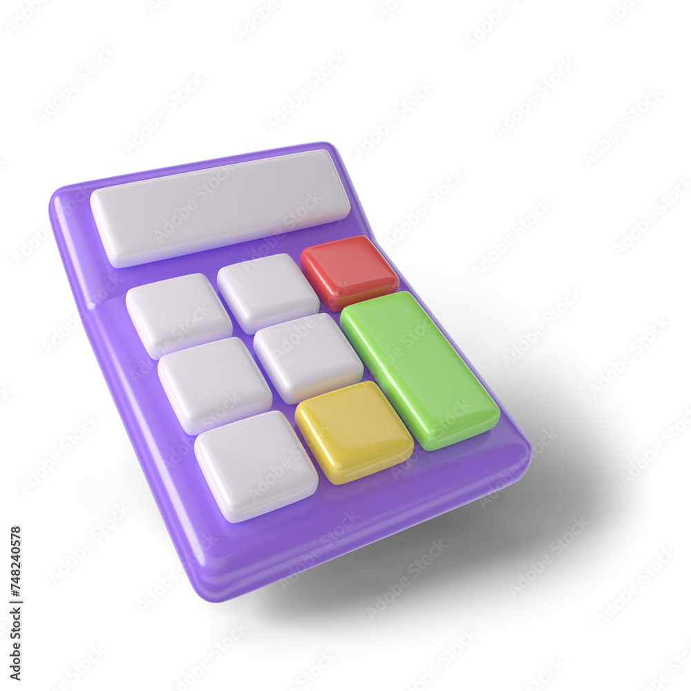 calculator, 3d render realistic icons calculator, 3d render realistic icons