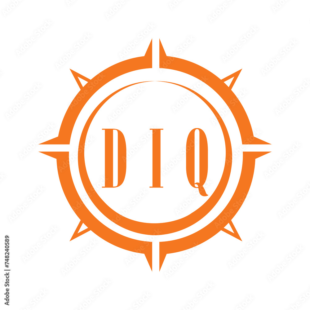 DIQ letter design. DIQ letter technology logo design on white background. DIQ Monogram logo design for entrepreneur and business.
