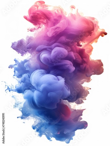 Vibrant Abstract Watercolor Splash Generative AI