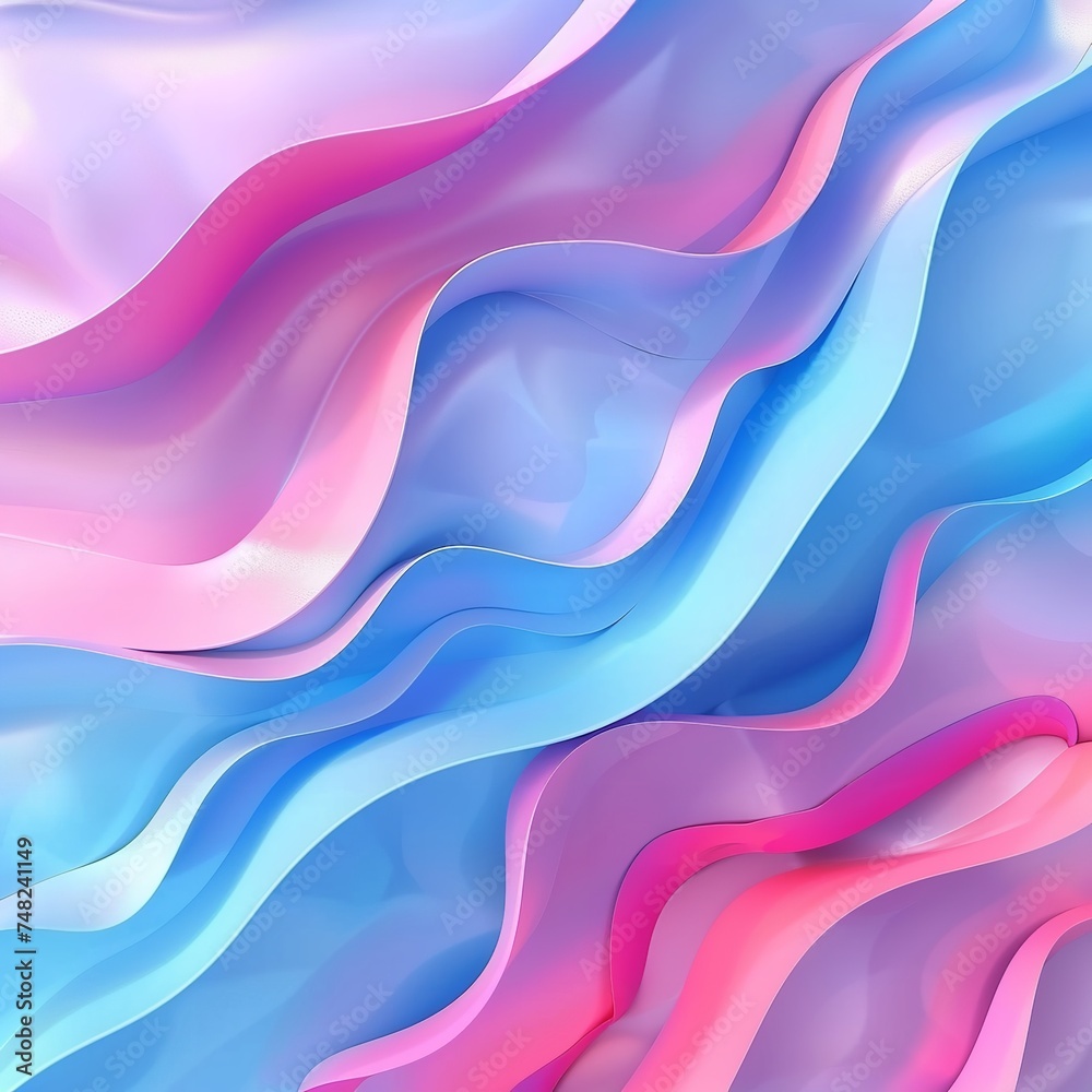 An abstract background with multicolored wavy surfaces, created using Generative AI, featuring vibrant shades of pink and blue. An abstract background with multicolored wavy surfaces, created using Generative AI, featuring vibrant shades of pink and blue.