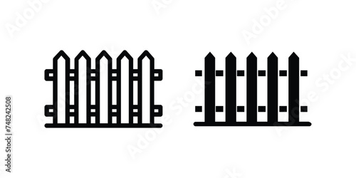 Fence icon. sign for mobile concept and web design. vector illustration