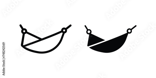 Hammock icon. sign for mobile concept and web design. vector illustration