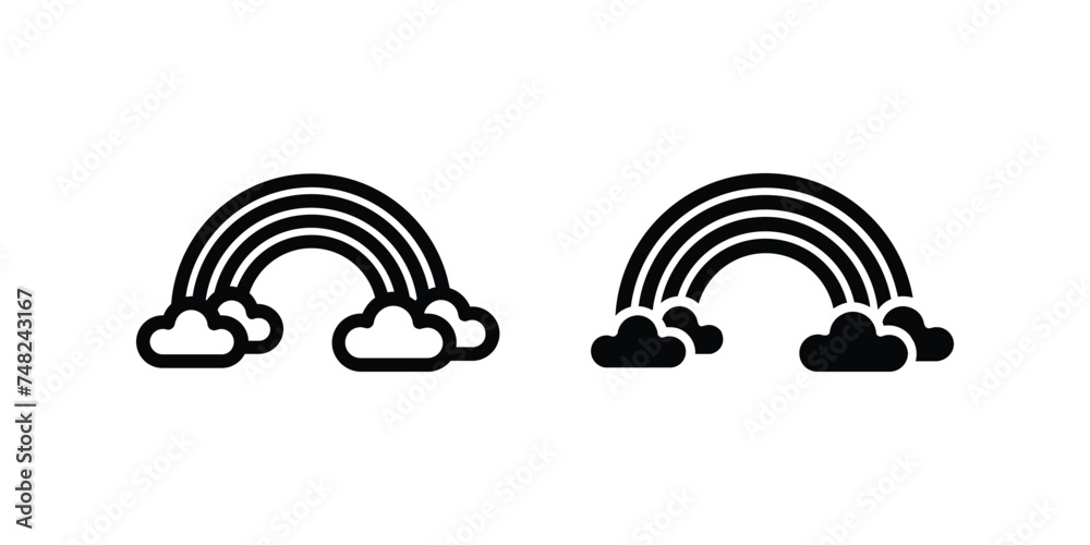 Rainbow icon. sign for mobile concept and web design. vector illustration Rainbow icon. sign for mobile concept and web design. vector illustration