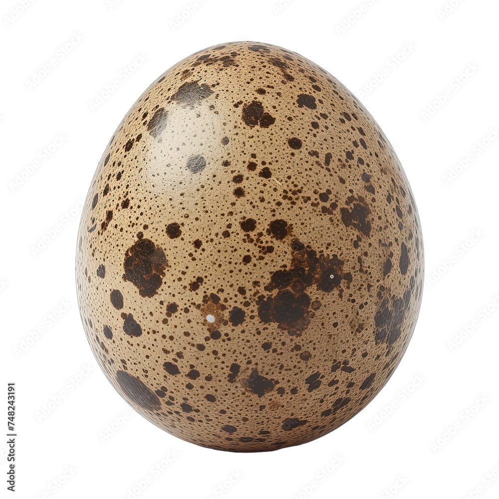 Brown quail egg isolated on white or transparent background Brown quail egg isolated on white or transparent background