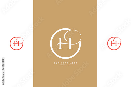 HO, OH, H, O, Abstract Letters Logo Monogram
