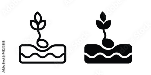Seeding icon. sign for mobile concept and web design. vector illustration